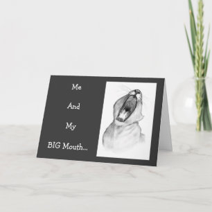 MEINE GROSSE MOUTH-APOLOGIEKARTE: Löwe: Kunst im S Karte