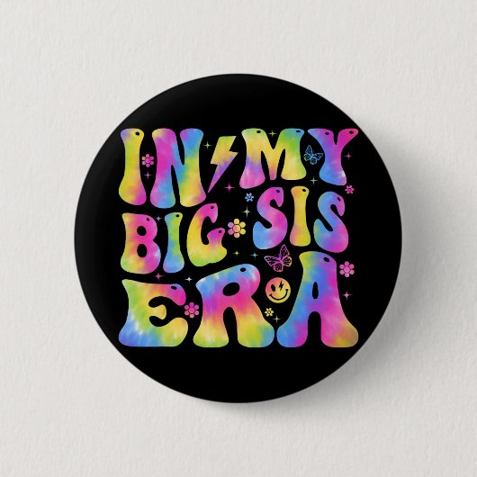 Meine große Schwester Era Baby Mütter Day Button (Vorderseite)
