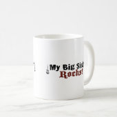 Meine große Schwester-Felsen Kaffeetasse (VorderseiteRechts)