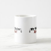 Meine große Schwester-Felsen Kaffeetasse (Mittel)