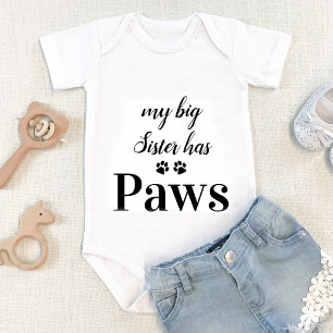 Meine große Schwester hat Paws Hund Lover Baby Strampler