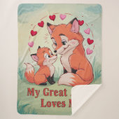 Meine große Tante Liebe Fox Sherpadecke (Vorderseite)