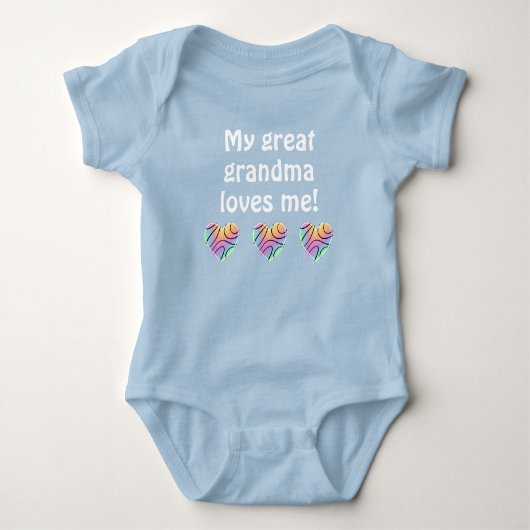 Meine großen Oma-Lieben Ich Baby Bodysuit Baby Strampler (Vorderseite)
