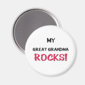 Meine großen Oma-Rocks Magnet (Vorderseite/Rückseite)