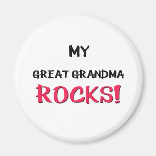 Meine großen Oma-Rocks Magnet (Vorne)