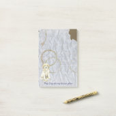 Meine großen Pyrenäen haben meinen Lektionsplan er Post-it Klebezettel (Auf Schreibtisch)