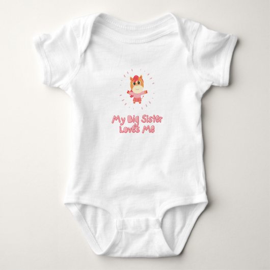 Meine großen Schwestern Liebe Me Baby Bodysuit Baby Strampler (Vorderseite)
