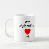 Meine großer Bruder-Lieben ich Kaffeetasse (Links)