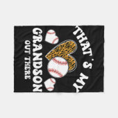 Meine Großmutter da draußen gibt Frauen Baseball-O Fleecedecke (Vorderseite (Horizontal))