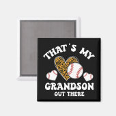 Meine Großmutter da draußen gibt Frauen Baseball-O Magnet (Vorderseite/Rückseite)