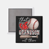 Meine Großmutter da draußen gibt Frauen Baseball-O Magnet (Vorderseite/Rückseite)