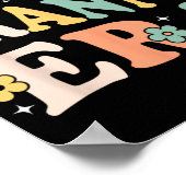 Meine Großmutter Era Funny Sarcastic Groovy Retro Poster (Ecke)