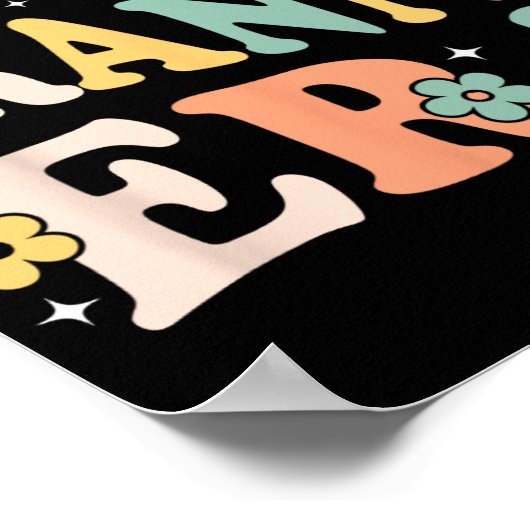 Meine Großmutter Era Funny Sarcastic Groovy Retro Poster (Ecke)