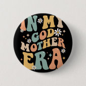 Meine Großmutter Era Lover Groovy Retro Mama Funny Button (Vorderseite)