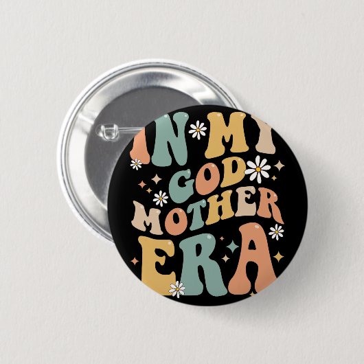 Meine Großmutter Era Lover Groovy Retro Mama Funny Button (Vorne & Hinten)