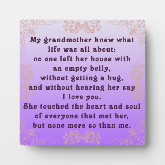 Meine Großmutter Fotoplatte (Vorderseite)