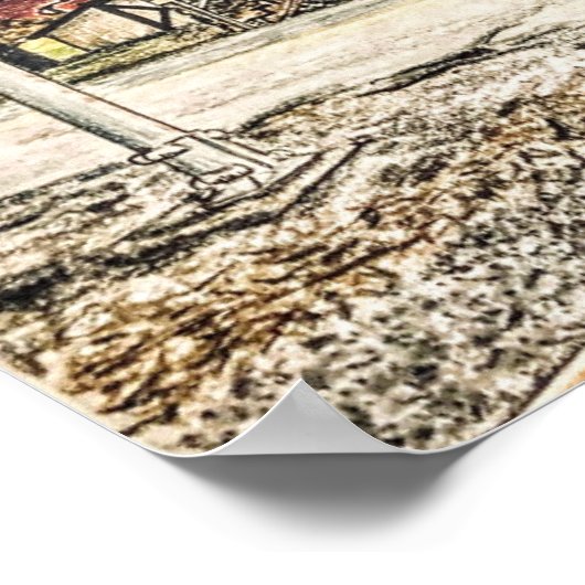 "Meine Großmutter Haus - Rogers Ohio" Stift Poster (Ecke)