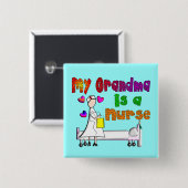 Meine Großmutter ist eine KRANKENSCHWESTER Button (Vorne & Hinten)