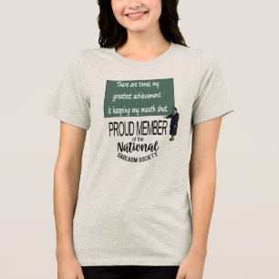 Meine größte Errungenschaft ist es, meinen Mund zu Tri-Blend Shirt