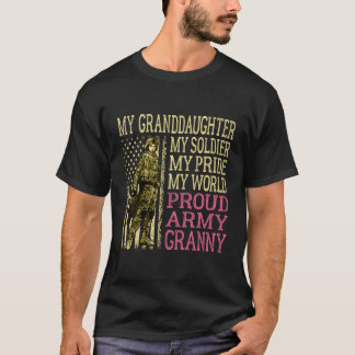 Meine Großtochter, mein Soldat Hero Proud Army Gra T-Shirt