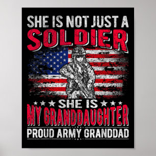 Meine Großtochter, meine Soldlerin, Proud Army Gra Poster