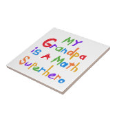 Meine Großvater-Mathesuperhero-T - Shirts und Fliese (Seite)