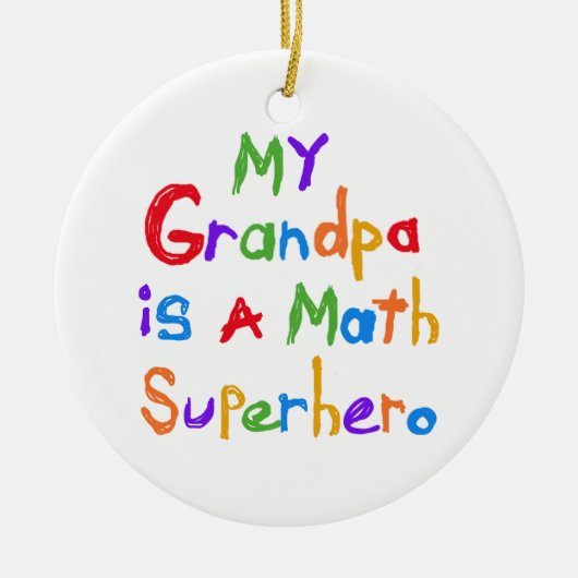 Meine Großvater-Mathesuperhero-T - Shirts und Keramikornament (Vorne)