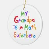 Meine Großvater-Mathesuperhero-T - Shirts und Keramikornament (Links)