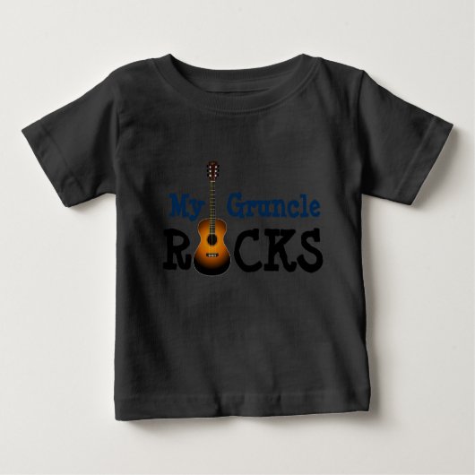 "Meine Gruncle Felsen! " Baby T-shirt (Vorderseite)