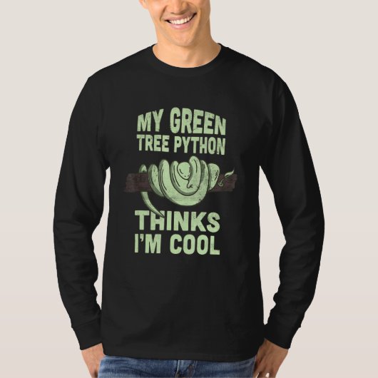 Meine grüne Baumpython denkt, ich zitiere cool Sch T-Shirt (Vorderseite)