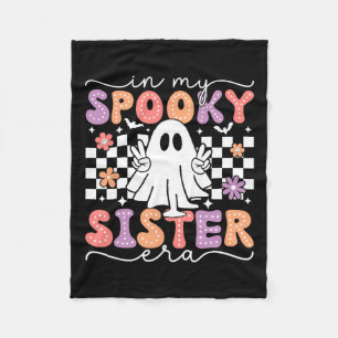 Meine gruselige Schwester Ära Retro-Geist Hallowee Fleecedecke