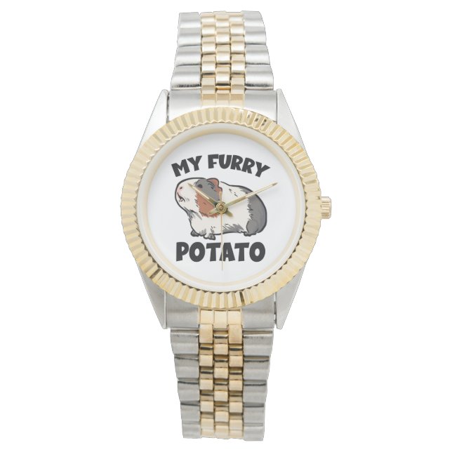 Meine Guinea aus Pelzkartoffeln Armbanduhr (Vorderseite)