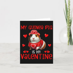 Meine Guinea Schwein ist meine Valentinhörnerrolle Karte