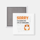 Meine Guinea Schweinchen Ate My Hausaufgaben Class Magnet (Vorderseite/Rückseite)