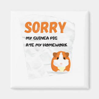 Meine Guinea Schweinchen Ate My Hausaufgaben Class Magnet