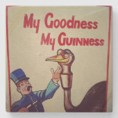 "Meine Güte-" Sandstein Steinuntersetzer (Vorderseite)