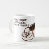 Meine Haare sind UnStraight Script Typografy Tasse (Vorderseite Links)