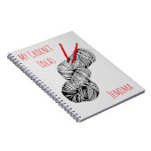 Meine Häkelideen personalisiert Notizblock (Rechte Seite)