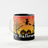 Meine Halloween-Tasse Zweifarbige Tasse (Vorderseite Links)