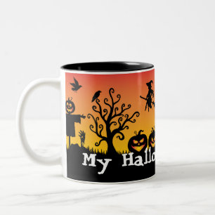 Meine Halloween-Tasse Zweifarbige Tasse