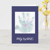 MEINE HAND KARTE (Gelbe Blume)