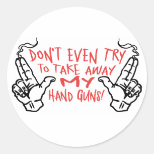 Meine Handgewehre Runder Aufkleber