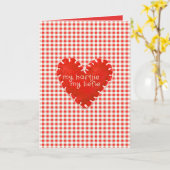 Meine Hartjie My Liefie Applique Herzkarte Karte (Gelbe Blume)