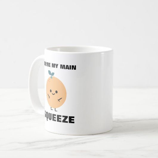 Meine Hauptpresse Orange Kaffeetasse (Vorderseite Links)