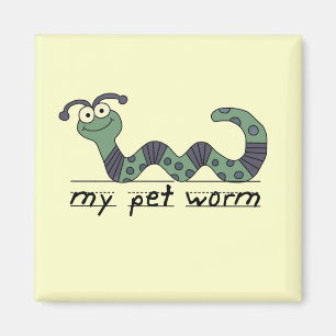 Meine Haustier-Wurm-T-Shirts und Geschenke Magnet