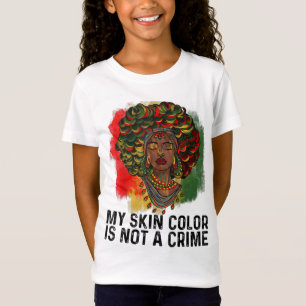 Meine Hautfarbe ist keine kriminelle afrikanische T-Shirt