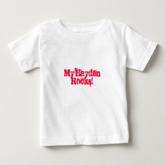 Meine Hayden Rocks! Baby T-shirt (Vorderseite)
