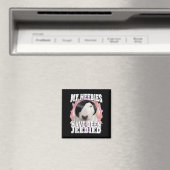 Meine Heebies wurden begraben Gen Z Funny Meme Wei Magnet (In Situ (Geschirrspüler))