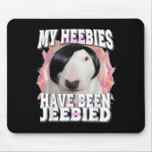 Meine Heebies wurden begraben Gen Z Funny Meme Wei Mousepad (Vorne)