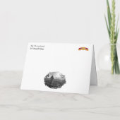 Meine heimat-geklappte Grußkarte Karte (Rückseite)